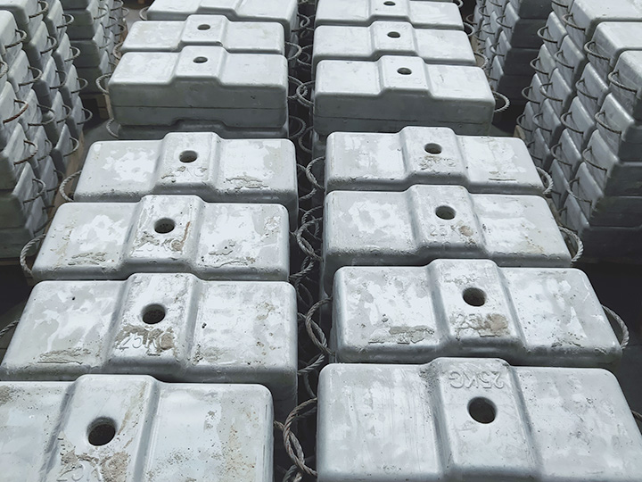 Zinc Coated Counter Weights Arrive