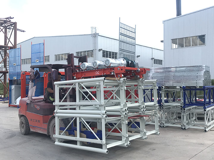 Double cage passanger lift deliver to Pakistan